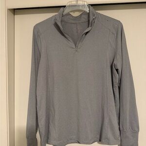 Danskin Gray Quarter-Zip Pullover
